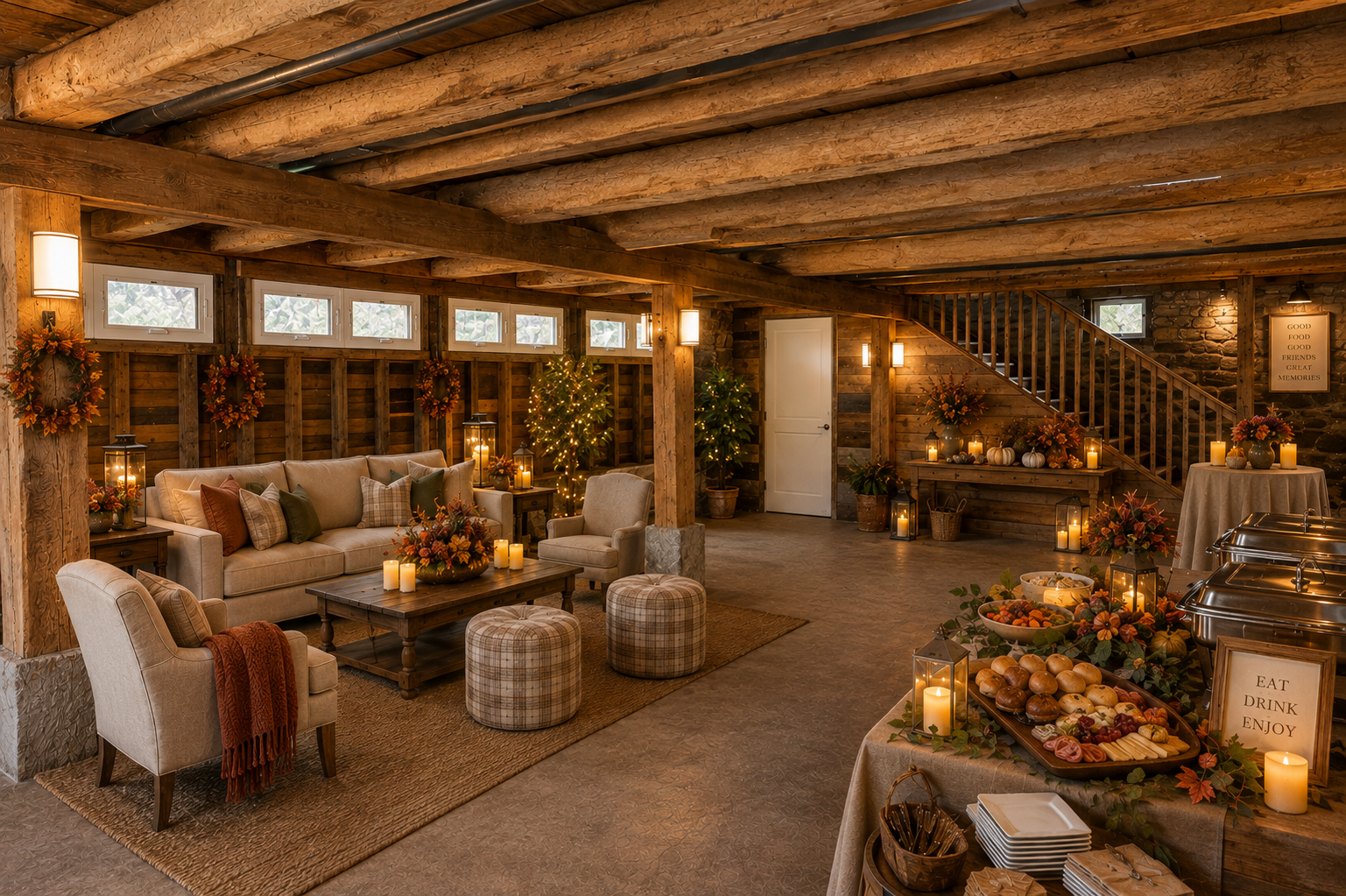 Fall lounge and catering