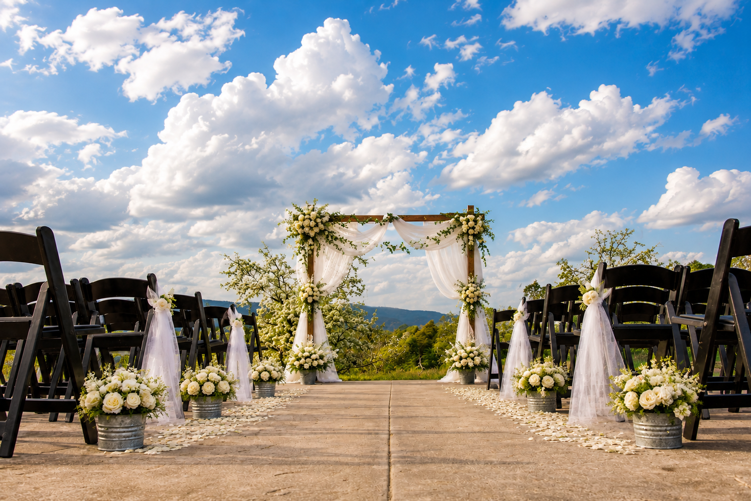 Patio ceremony