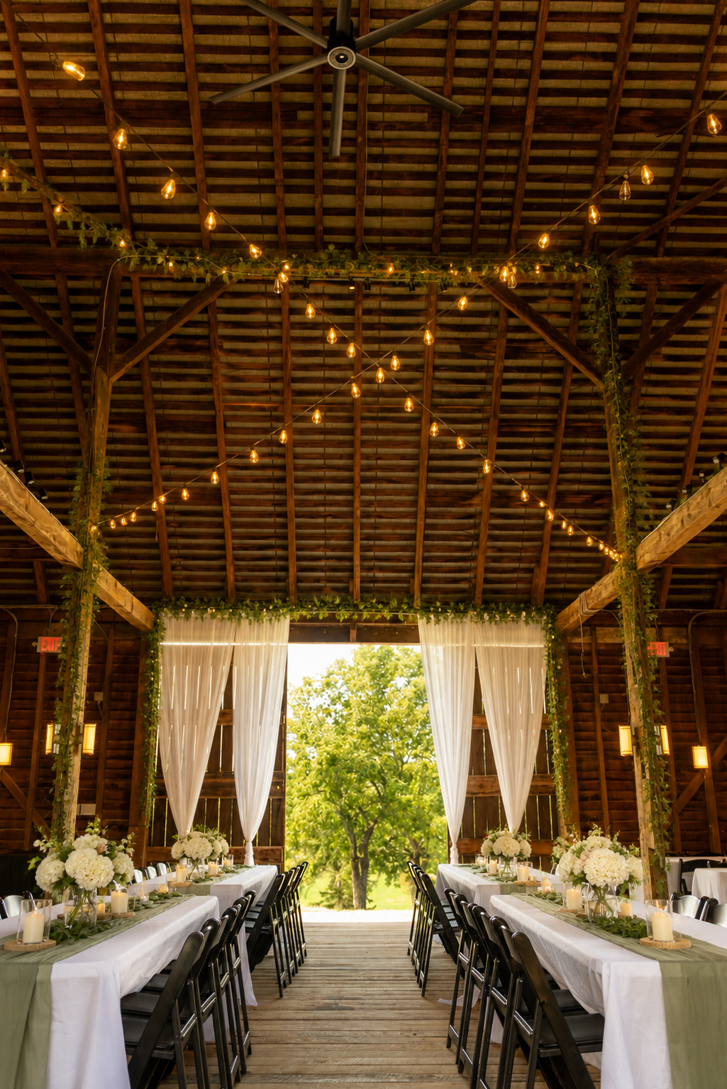 Summer indoor ceremony